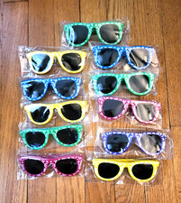 11 Pairs Hibiscus Kids Sunglasses Boy Girl  5" x 4 3/4" Party Supply  Favor