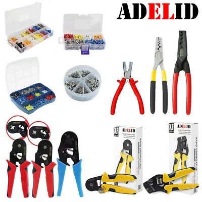 ADELID® Crimpzange Quetschzange Presszange Zange Endhülsen Aderendhülsen blank Doppelte