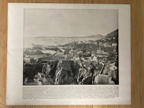 Antique Print, GIBRALTAR