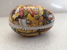 Vintage Papier Mache German Easter Egg Gift Box GDR Candy Chocolate Container