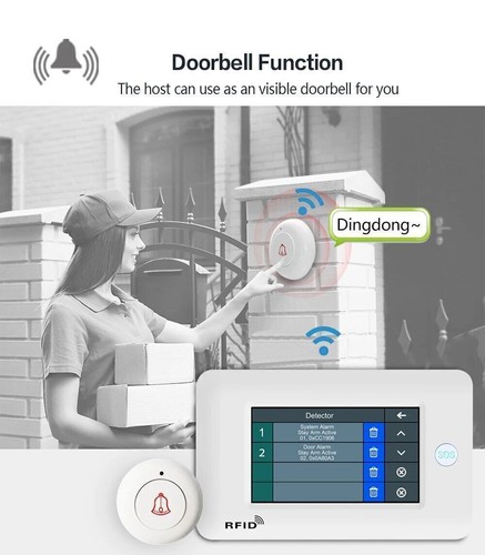 F42 Tuya APP WiFi+4G Wireless Home Security Alarm System+Alexa+Google Assistant - Picture 20 of 28