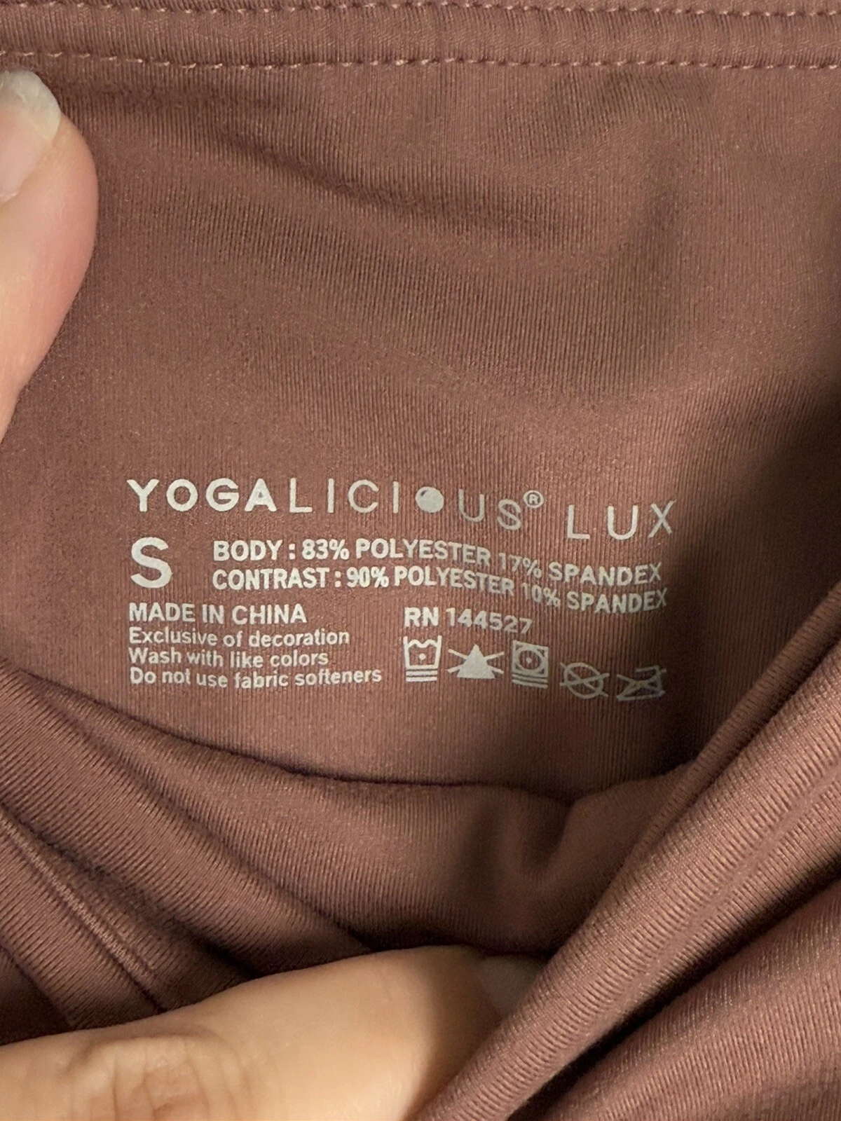 yogalicious high waist squat proof lux ankle gym euc leggings
