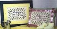 WELCOME LITTLE ONE SAMPLER-CROSS STITCH-STITCHINGPARLOR