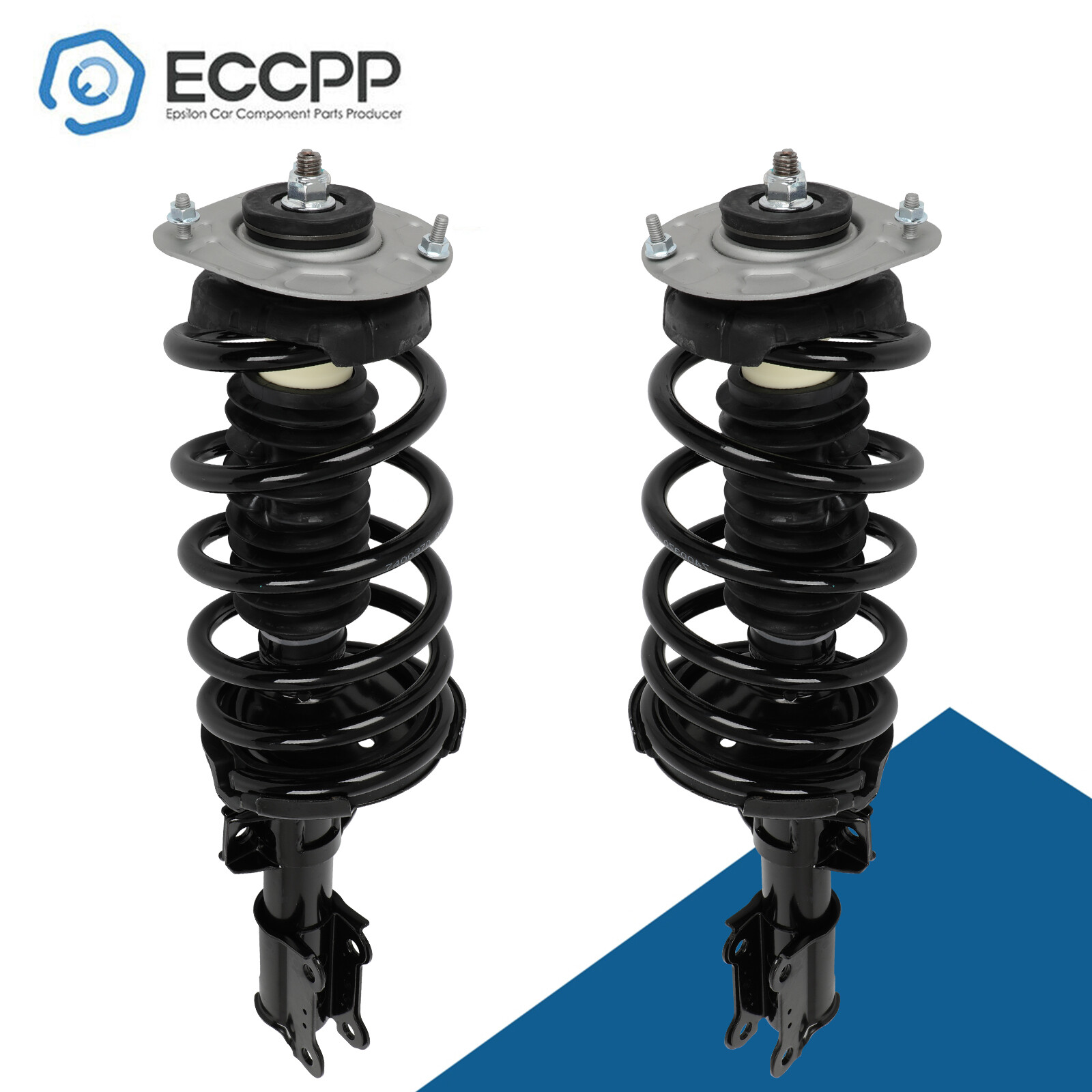 2PCS Front Complete Struts Shocks With Coil Springs For 2003-2014 Volvo XC90