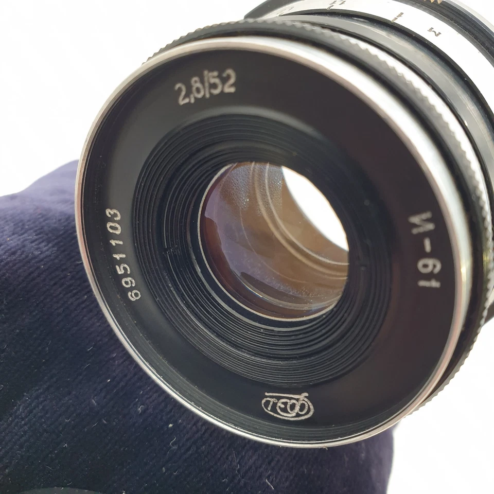 Lens Industar 61 2.8/52mm Soviet Era m39 Lens Zebra for RF 35mm Camera Fed Zorki - Image 3 of 4