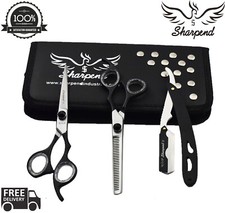 Professional Barber Hairdressing Scissors Hair Cutting Thinning Shears Set 6"