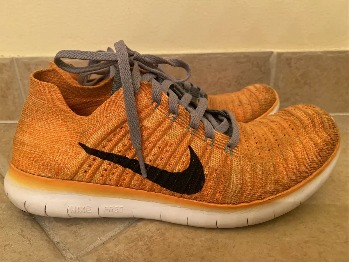 Nike free rn flyknit shop neon yellow