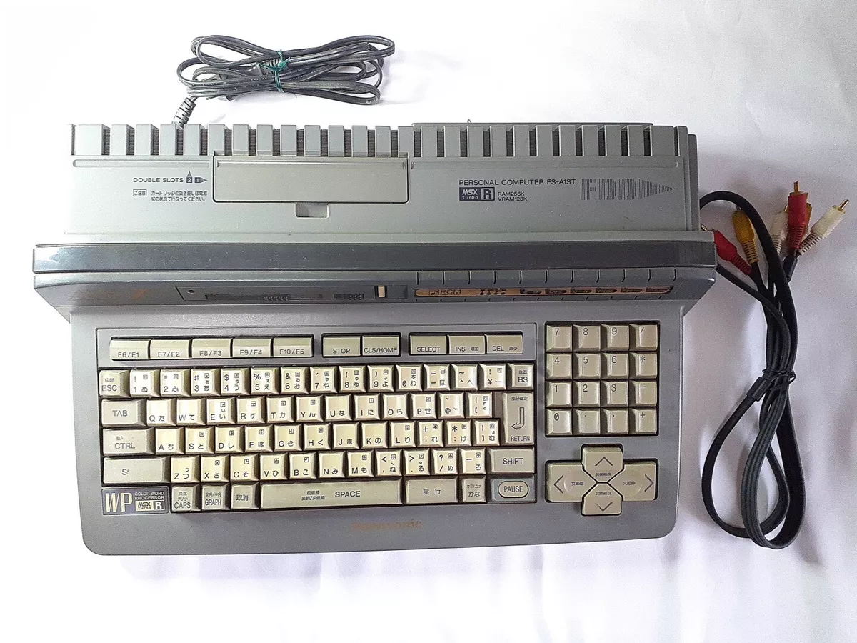 Panasonic MSX TurboR FS-A1ST console set MSX2 2+ Tested