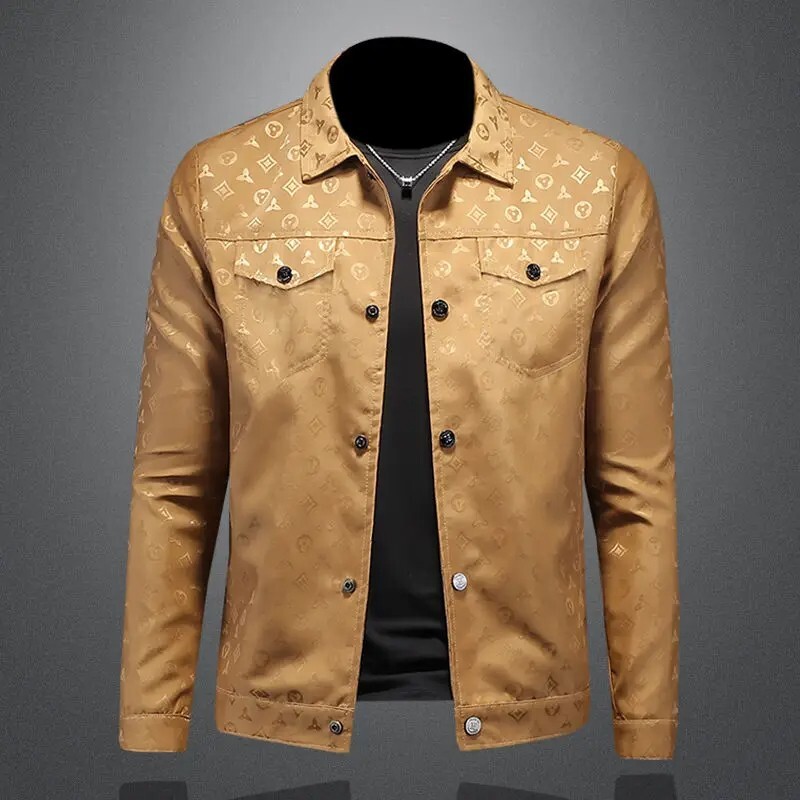 Men's Trendy Slim Bomber Jacket - Luxury Streetwear Long Sleeve Coat