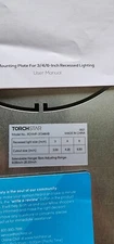Torchstar recessed LED light Mounting Plate 3/4/6in (box of 6)