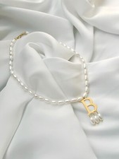 Personalized Anne Boleyn Necklace, Freshwater Pearl, Custom Historical Jewelry