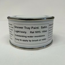 1 x 150ml Satin Light Ivory - Shower Tray Paint. Ral 1015