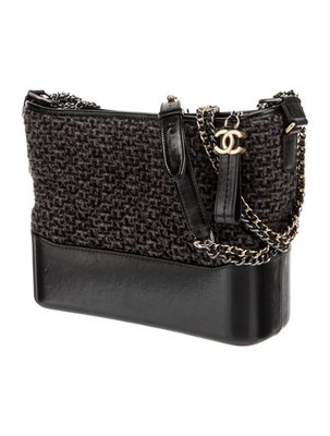 chanel handbag black- hobo bag-Karl Lagerfield collection