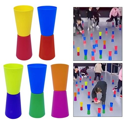 10x Flip Cups Speed Agility Training für Outdoor-Aktivitäten festlich mit