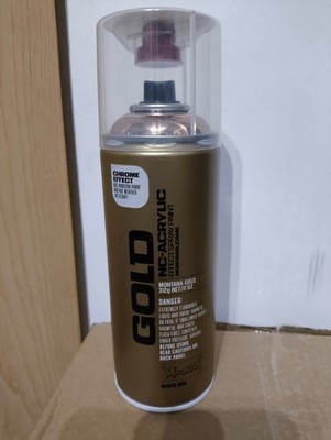 Montana Cans GOLD Chrome Effect Spray 400ml Gold Kupfer Lack Farbe Spraydose DIY