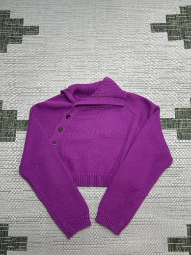 Zara Pullover Damen kleine lila Strickjacke - Bild 1 von 9