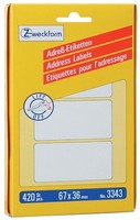 Avery Zweckform Adress-Etiketten, 95 X 48 Mm, Zickzack
