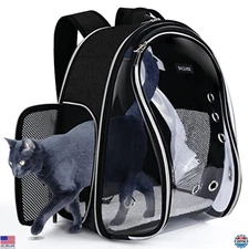 BAGLHER Bubble Cat Carrier Backpack - Airline-Approved for Pets Up to 18 lbs