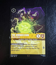 Disney Lorcana The Horned King Merciless Master 22/207 Normal Legendary