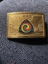 1959 Vintage Motorcycle Ama Tour Award Belt Buckle Antique Collectible