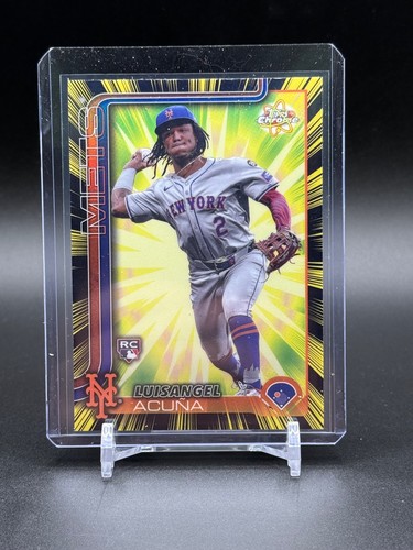 2025 Topps Chrome Luisangel Acuna Radiating Rookies #RR-8 RC Rookie SSP METS