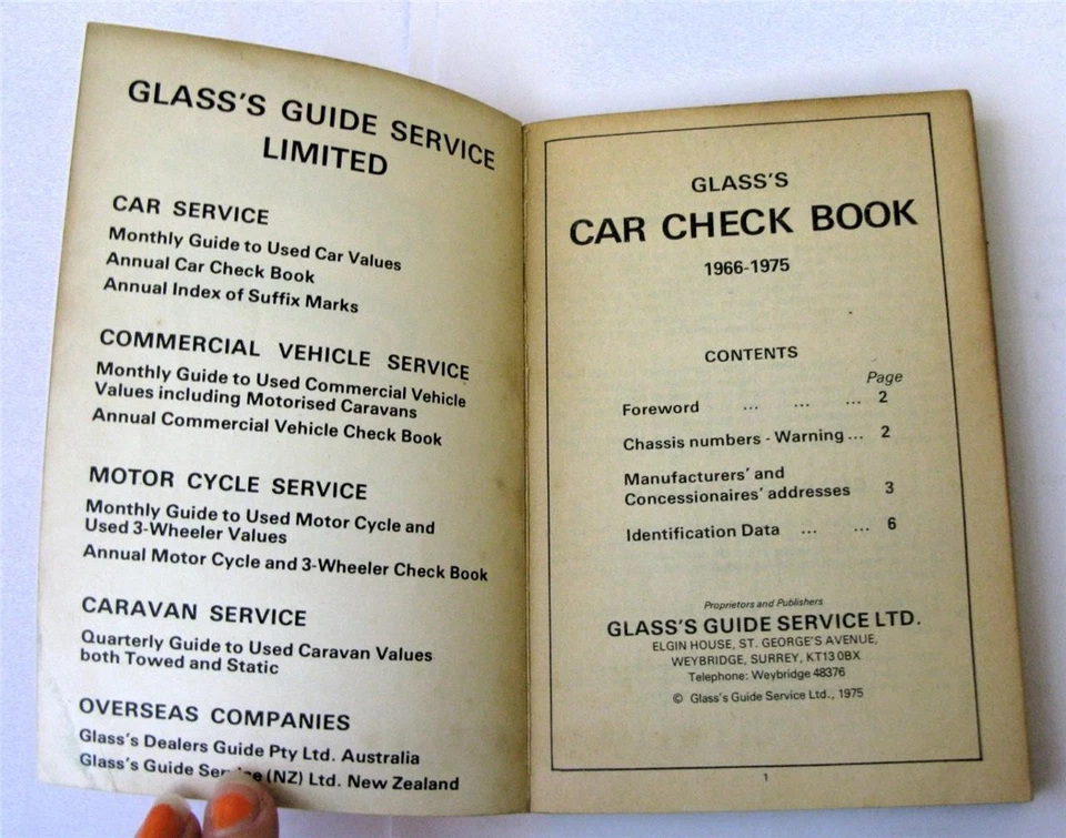 GLASS'S Car Check Book 1966-75 Car Registrations - Image 2 of 4