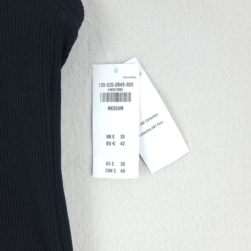 Abercrombie & Fitch Bodysuit Womens Medium Black Ribbed Stretch Sleeveless NWT - Picture 7 of 13