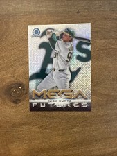 NICK KURTZ 2025 Bowman Chrome Mega Futures. CASE HIT ATHLETICS BIG AMISH