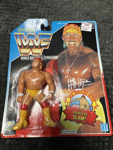 WWF Hasbro Hulk Hogan Series 5 Blue Card 1992...