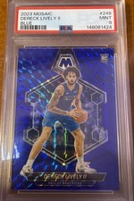2023-24 Panini Mosaic - Rookies Dereck Lively #248 Blue Mosaic Prizm /199 (RC)