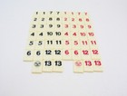 Rummikub Tile Mixed Lot 106 Numbered Tiles Red Blue Orange Black Parts Crafts — photo 2