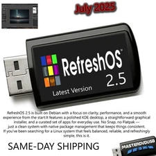RefreshOS 2.5 Bootable Live/Installer USB – Breathe New Life into Your PC Today