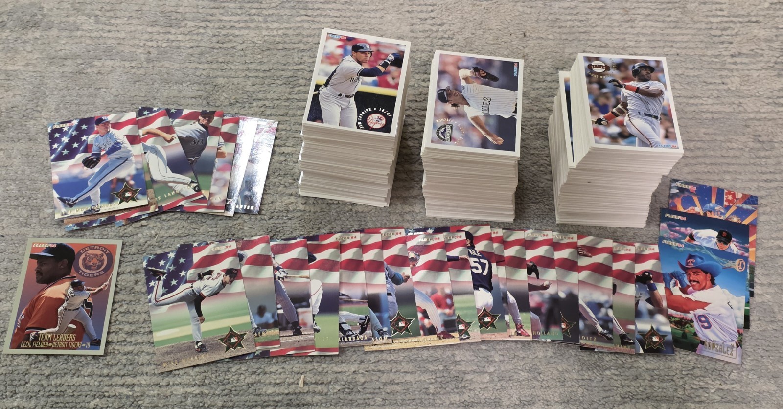 1994 Fleer Baseball  518/720 Different Partial Starter Set Plus 27 Diff Inserts