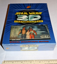 FACTORY SEALED Star Wars 3-D Trading Card Box Topps 3Di w 36 packs 1996 NOS MISB