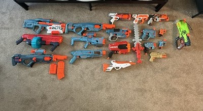 NERF LOT 19 Strike Elite 2.0, Mega, Minecraft, Modulus Regulator & Orange Stryfe