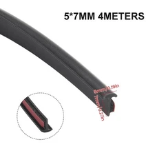 4M T-Shape Rubber Car Door Seal Strip High Quality Weatherstrip Moulding Trim