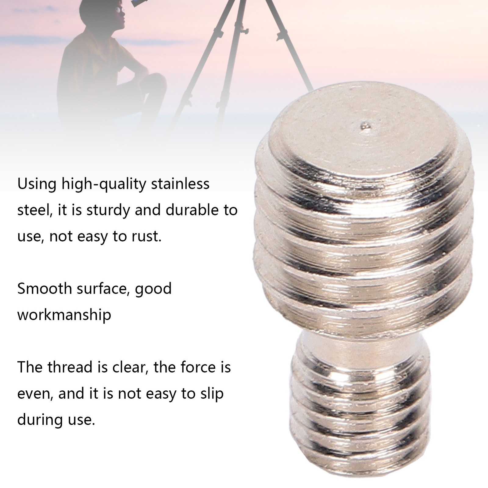 3/8 To M6 Male Adapter Camera Screw For Stable Tripod Mounting