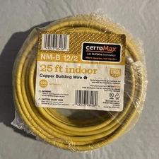 Cerromax 25 Ft 12/2 With Ground Copper Wire NM-B