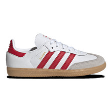 adidas Originals Samba - Boys' Preschool White/Better Scarlet/Gum