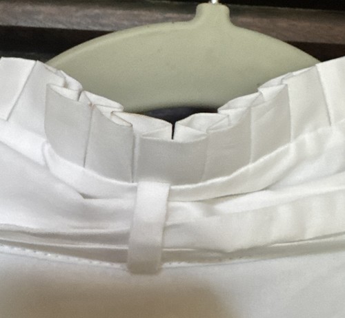 Top donna Karen Millen bianco con volant fiocco figa manica lunga taglia 10 nuovo - Foto 8 di 9