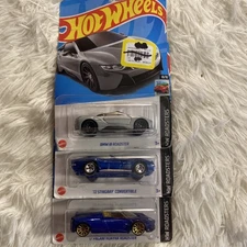 Hot Wheels Diecast Vehicles - Various Models. Roadsters Cars. Lot Of 3.#2,8,10