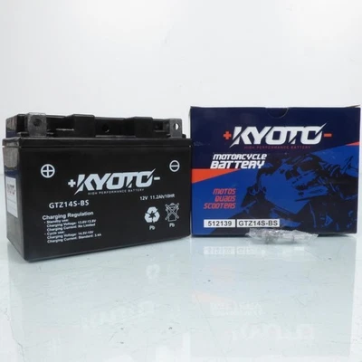 Batterie SLA Kyoto pour Moto Yamaha 1700 V-Max 2009 à 2017 YTZ14S-BS / 12V - Photo 1/3