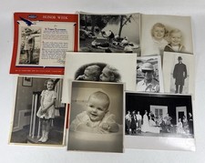 Lot Of 10 Black And White Photos Kids Gentleman Beach Soldier 1930s 1940s