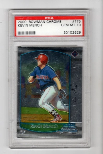 2000 Bowman Chrome Kevin Mench Rookie Card #175 Graded PSA 10 Gem Mint RC