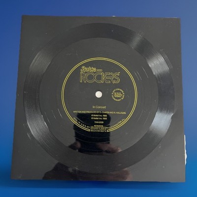 Barbie And The Rockers  In Concert 1985 Flexi Disk Soundsheet Mattel