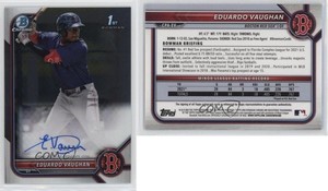 2022 Bowman Chrome Prospect Auto Eduardo Vaughan #CPA-EV Auto