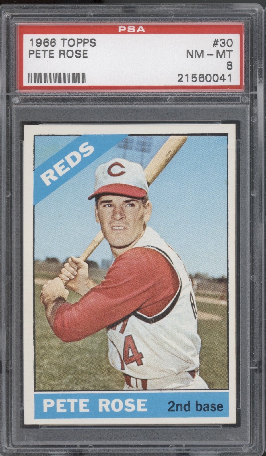 1966 Topps Baseball #30 Pete Rose NM-MT PSA 8