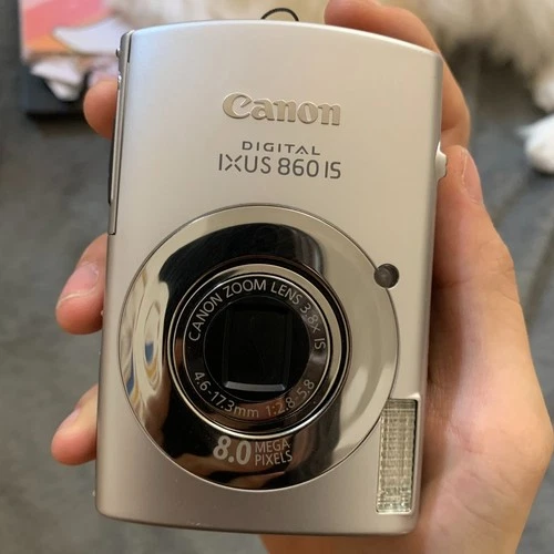 Canon IXUS 860 IS / SD870 / IXY 910 Digital Camera 8.0 MP Silver Date/Time Stamp - product listing photo