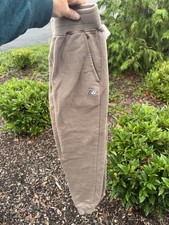 Boys New Balance Fleece Khaki Jogger Pants Size M 10/12 GUC