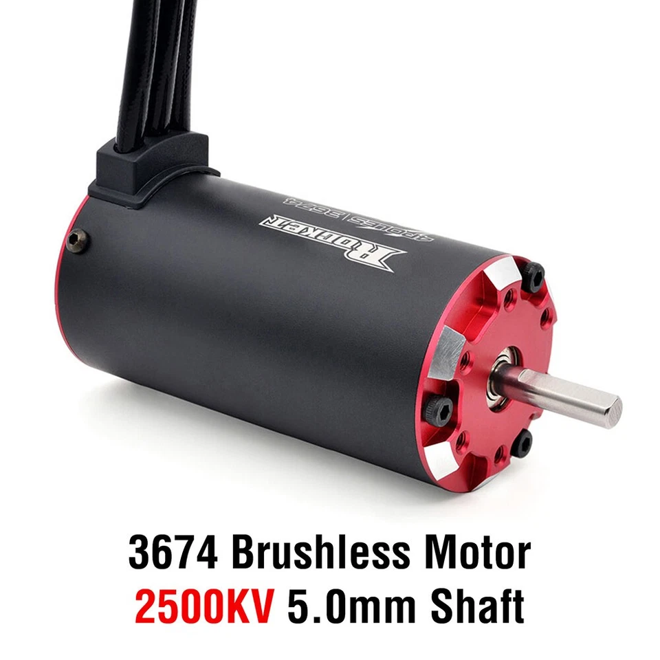 Rocket 3674 2500KV Brushless Motor With Temperature Sensor for 1/8 1/10 RC Car - Image 2 of 4